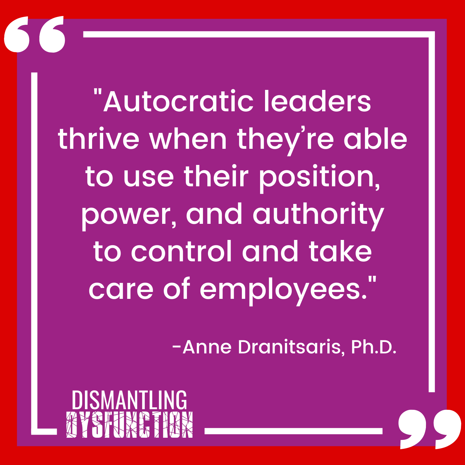 episode 18 quote tile 2 - "When acting from the Victim Leadership Persona, our power and sense of personal agency is taken away by seeing situations through a  lens of helplessness."