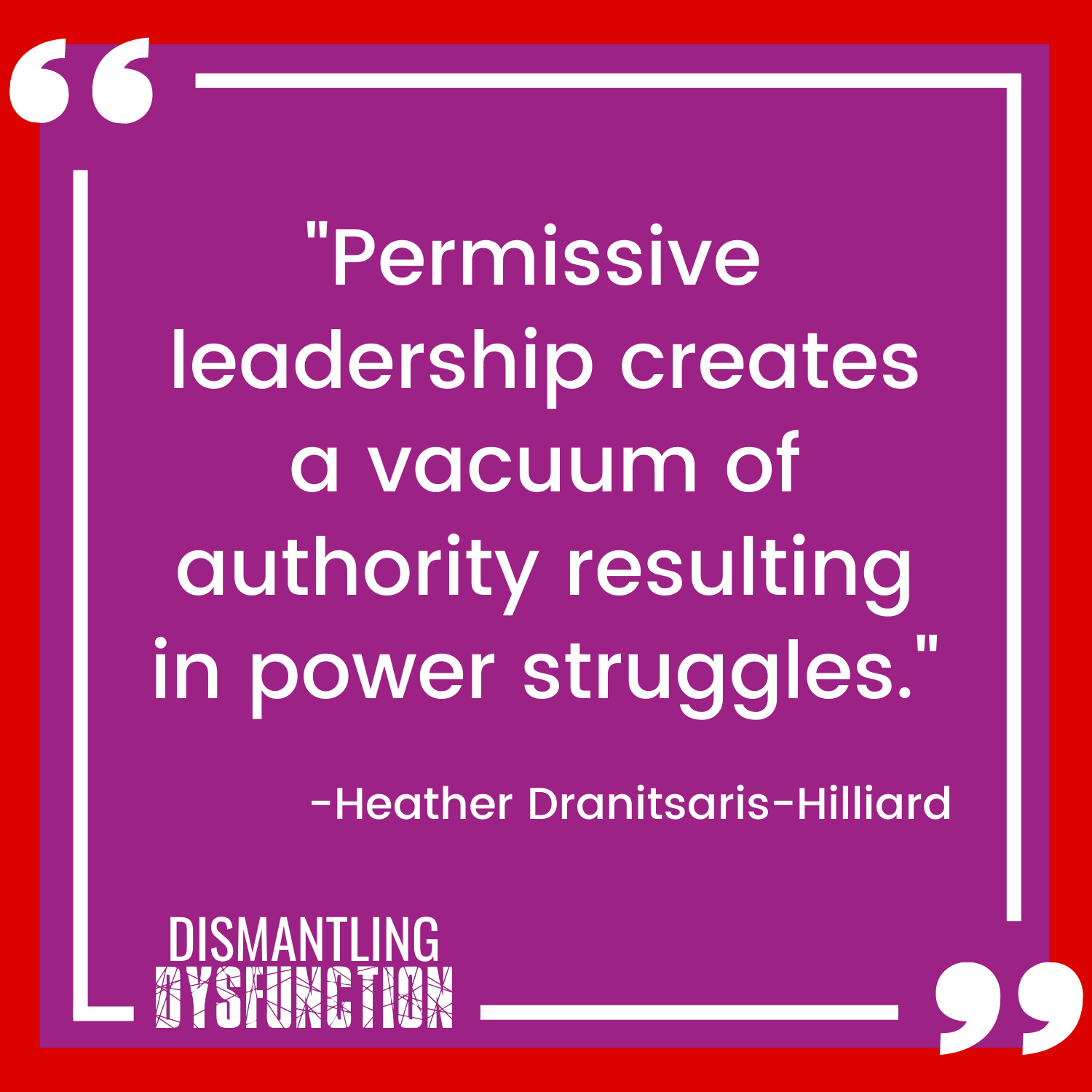 episode 18 quote tile 3 - "Self-disempowerment starts from within. Leaders need to recognize when they are keeping their self-esteem low."