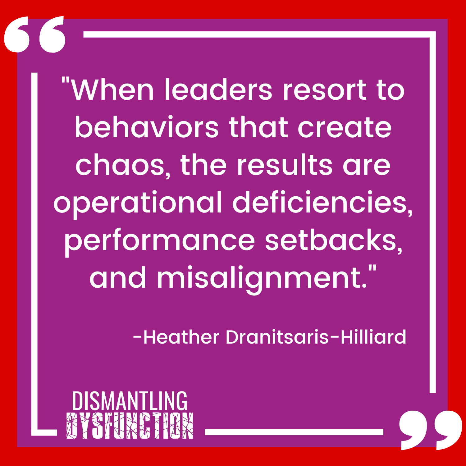 episode 18 quote tile 3 - "Self-disempowerment starts from within. Leaders need to recognize when they are keeping their self-esteem low."