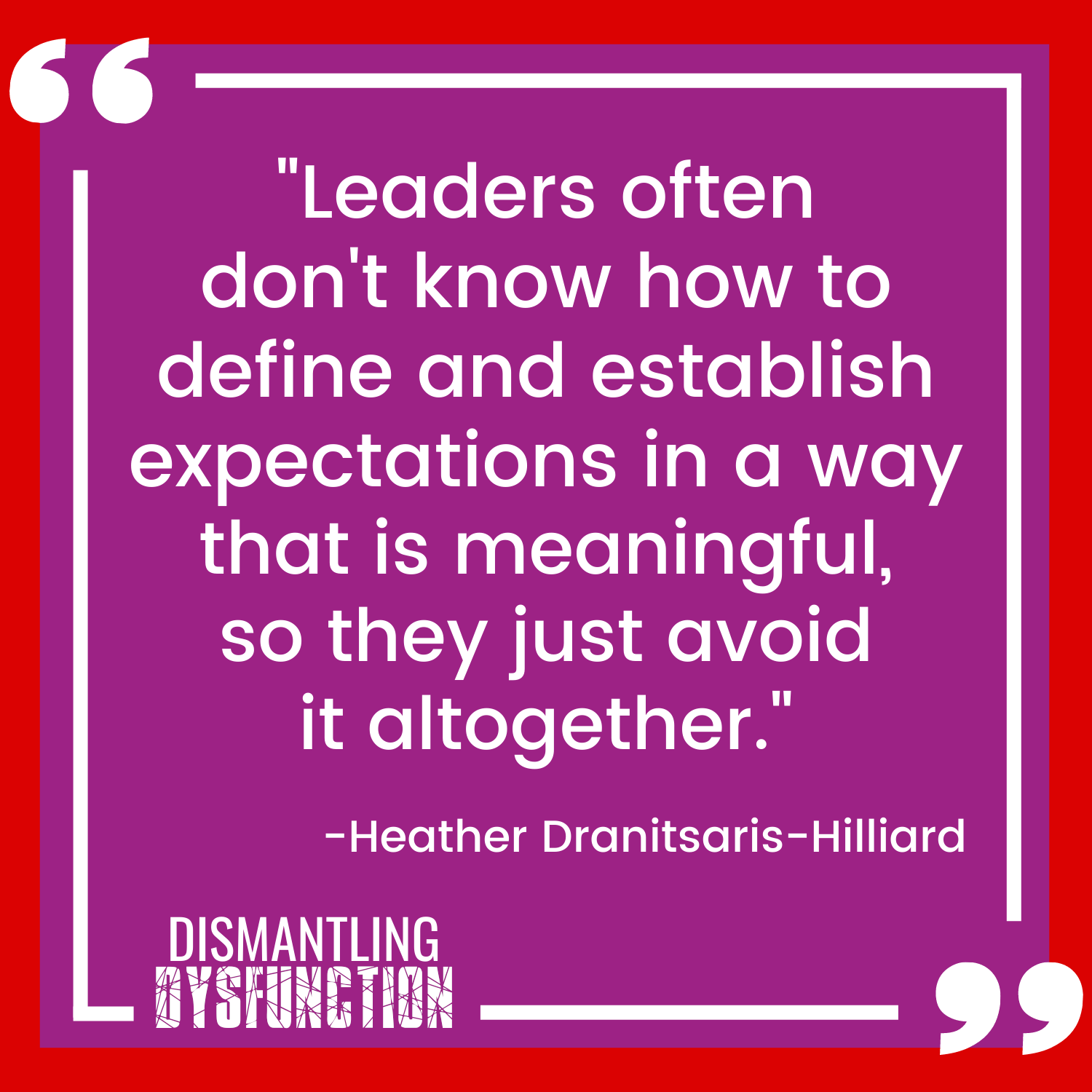 episode 18 quote tile 3 - "Self-disempowerment starts from within. Leaders need to recognize when they are keeping their self-esteem low."