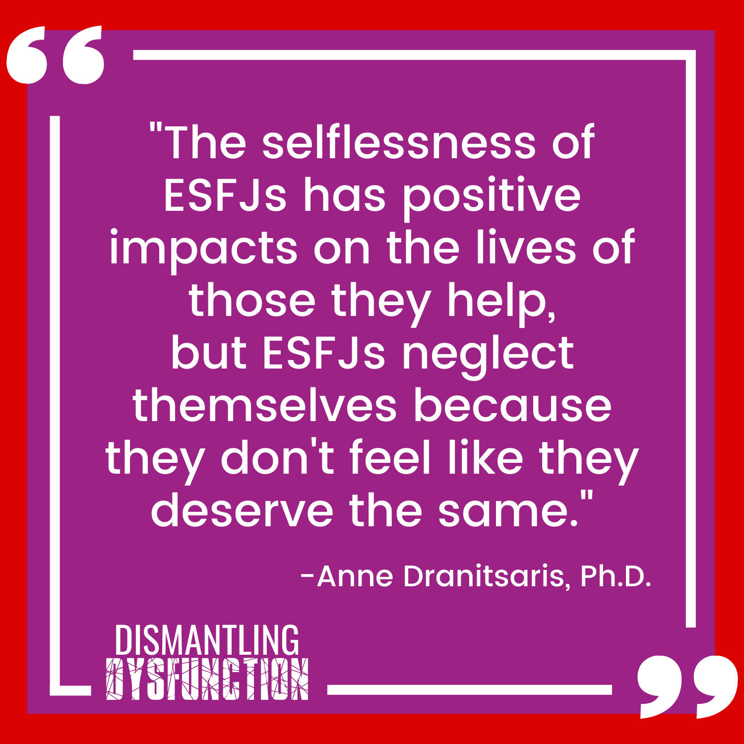 episode 18 quote tile 3 - "Self-disempowerment starts from within. Leaders need to recognize when they are keeping their self-esteem low."