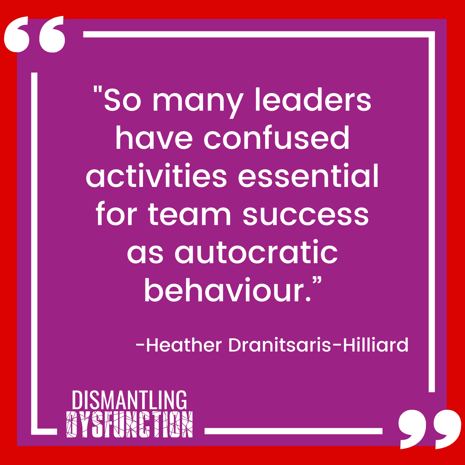 episode 18 quote tile 2 - "When acting from the Victim Leadership Persona, our power and sense of personal agency is taken away by seeing situations through a  lens of helplessness."